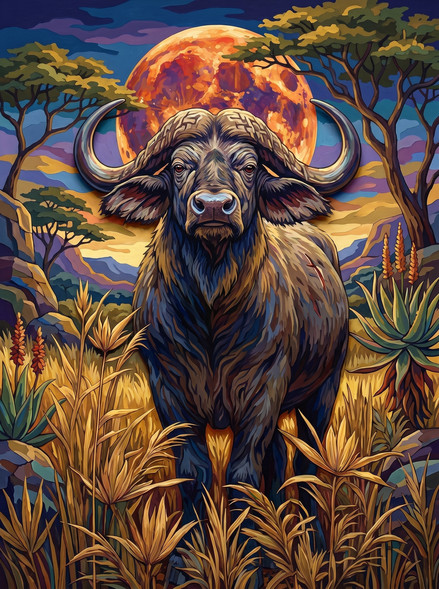 Buffalo Moon Night (120 Colors)