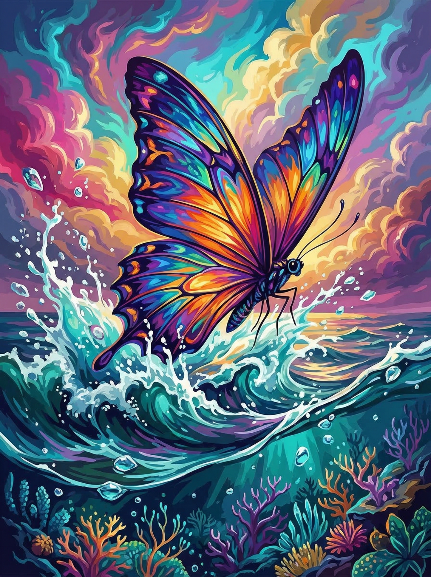 Butterfly Ocean Wave Magic (120 Colors)
