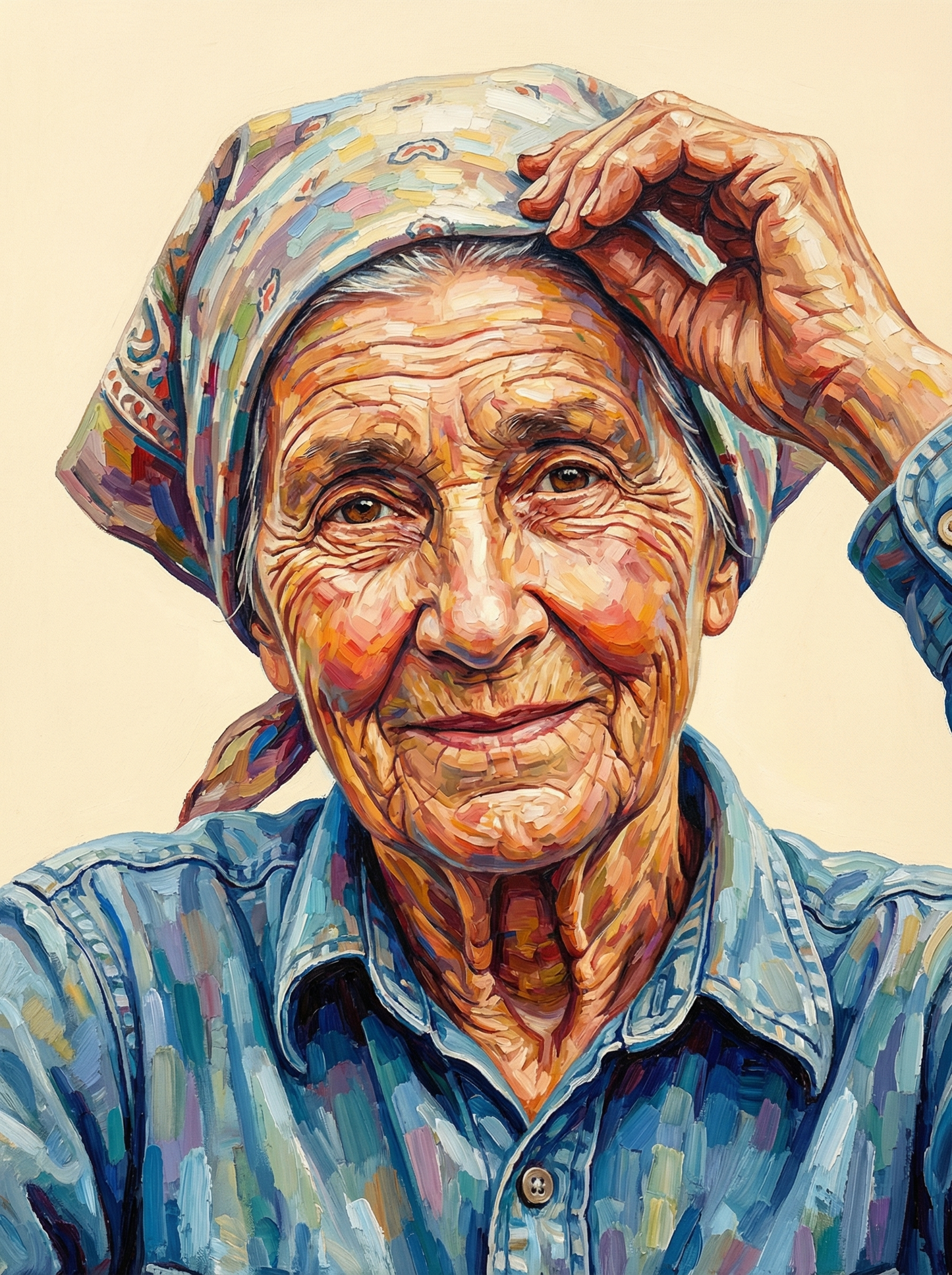 Cheerful Farmer Adjusting Hat (120 Colors)