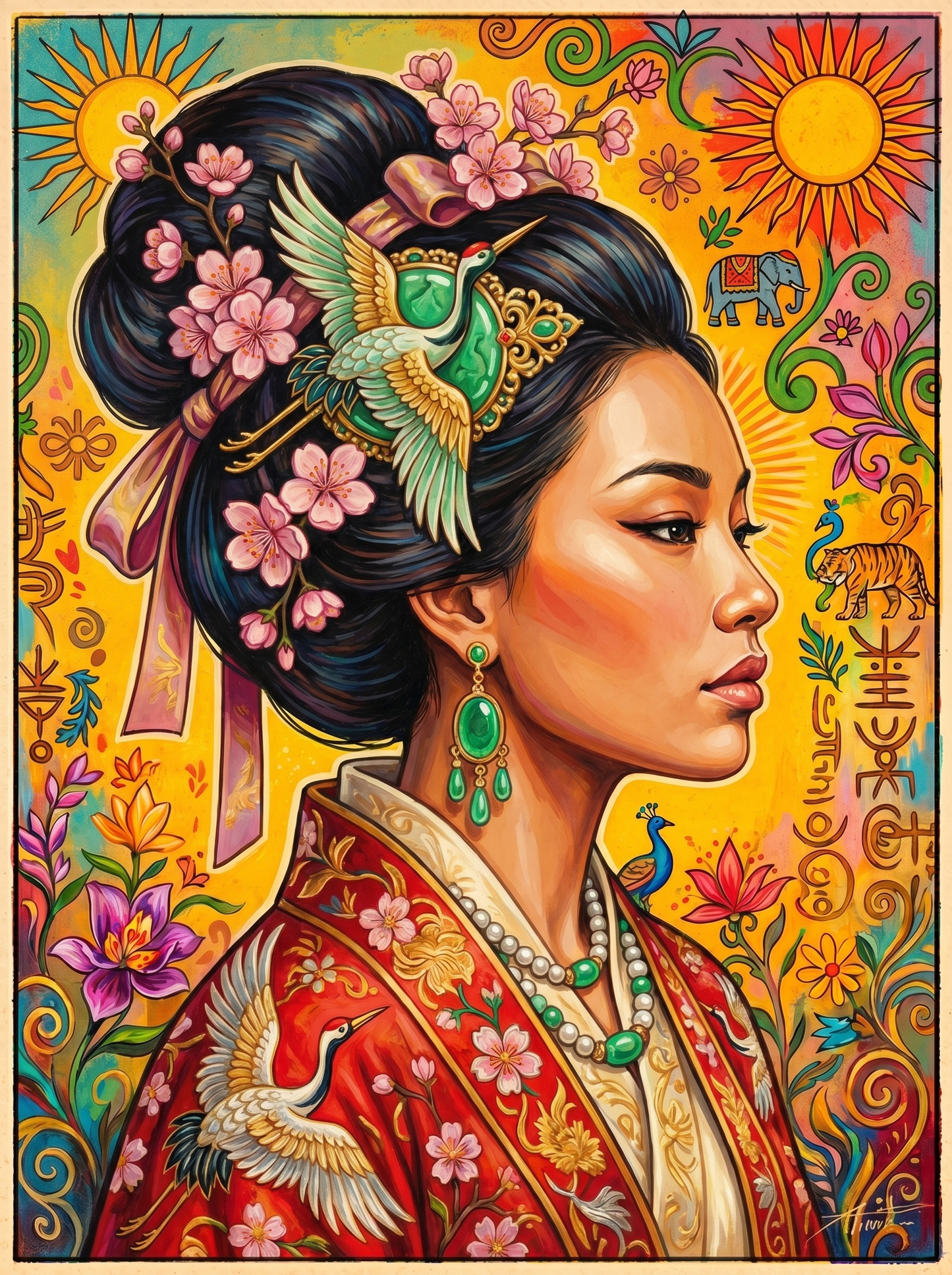 Cherry Blossom Geisha (120 Colors)