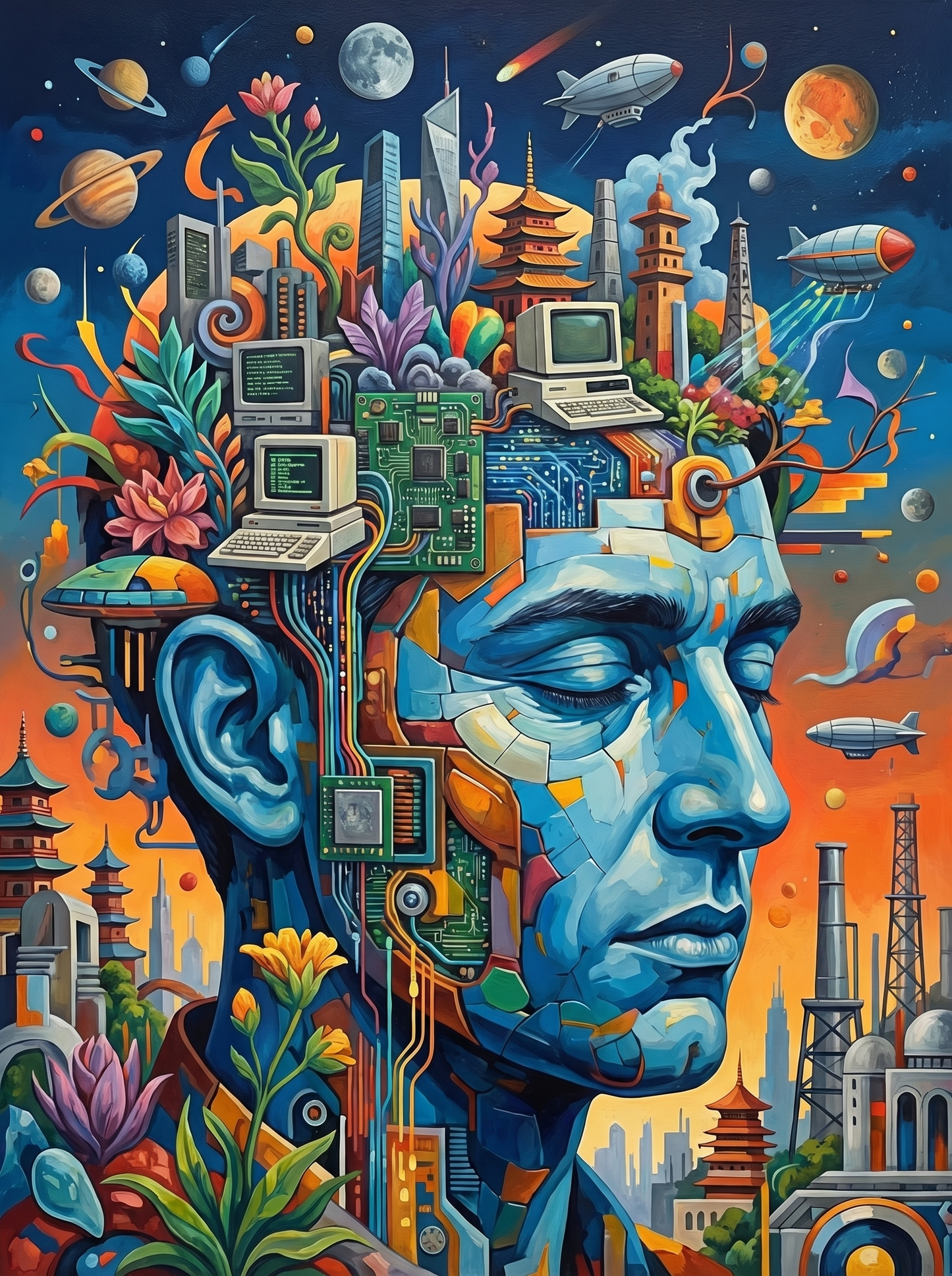Cyborg Mind Architecture (80 Colors)