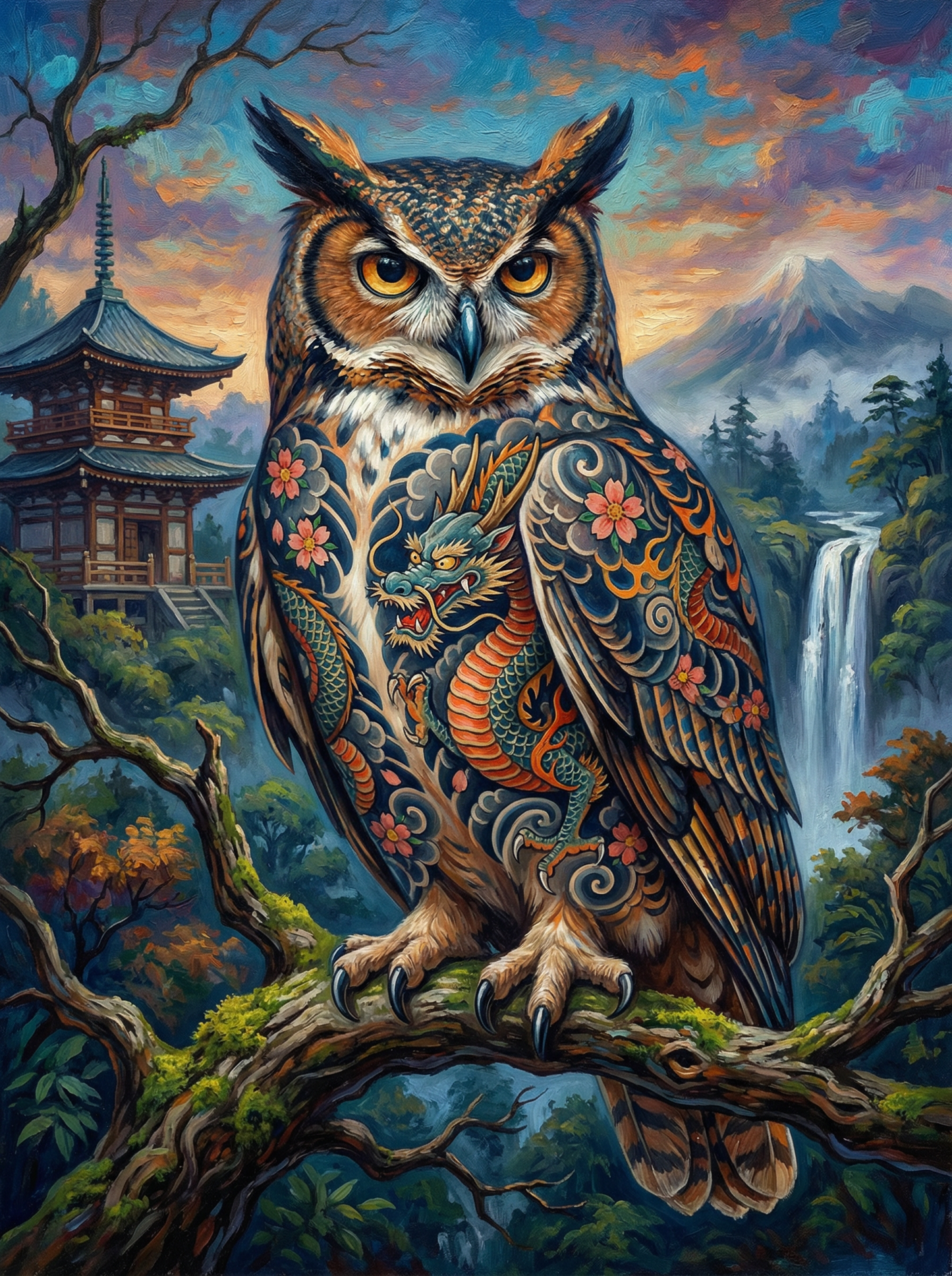 The Dragon Owl (120 Colors)