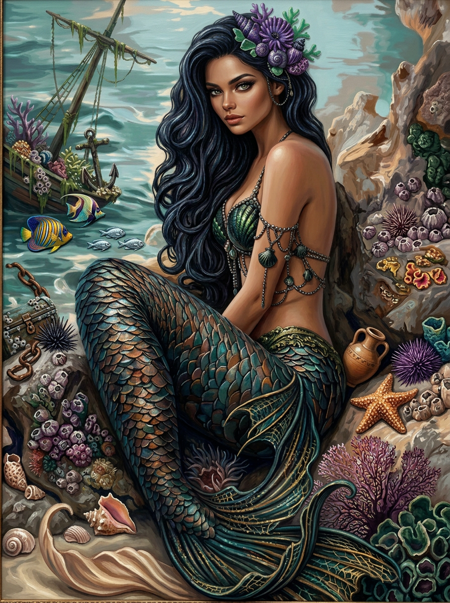 Emerald Ocean Mermaid (120 Colors)