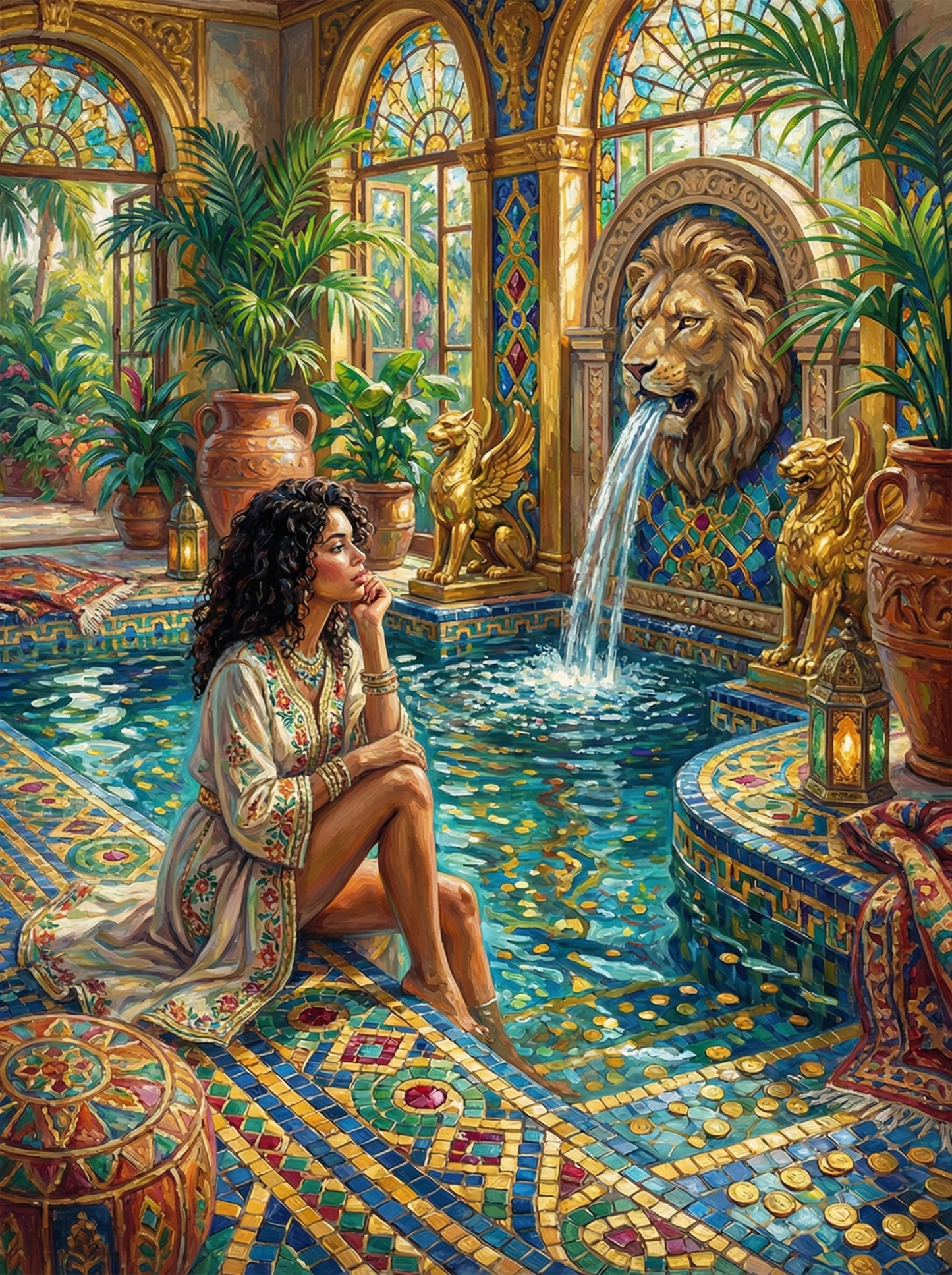 Exotic Palace Garden Woman (80 Colors)