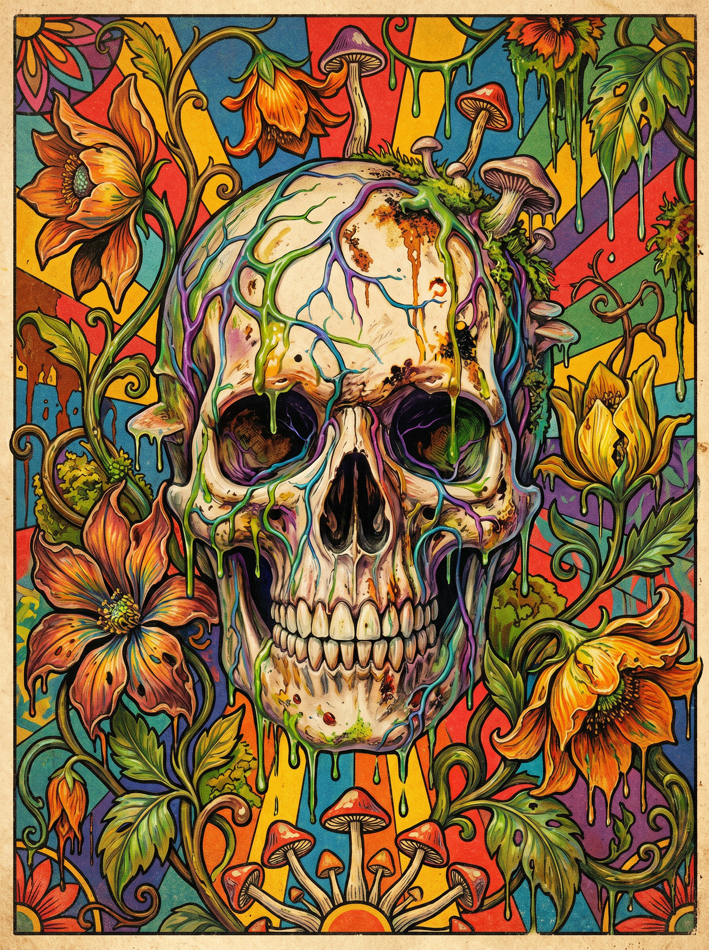 Floral Skull Blossoms (120 Colors)