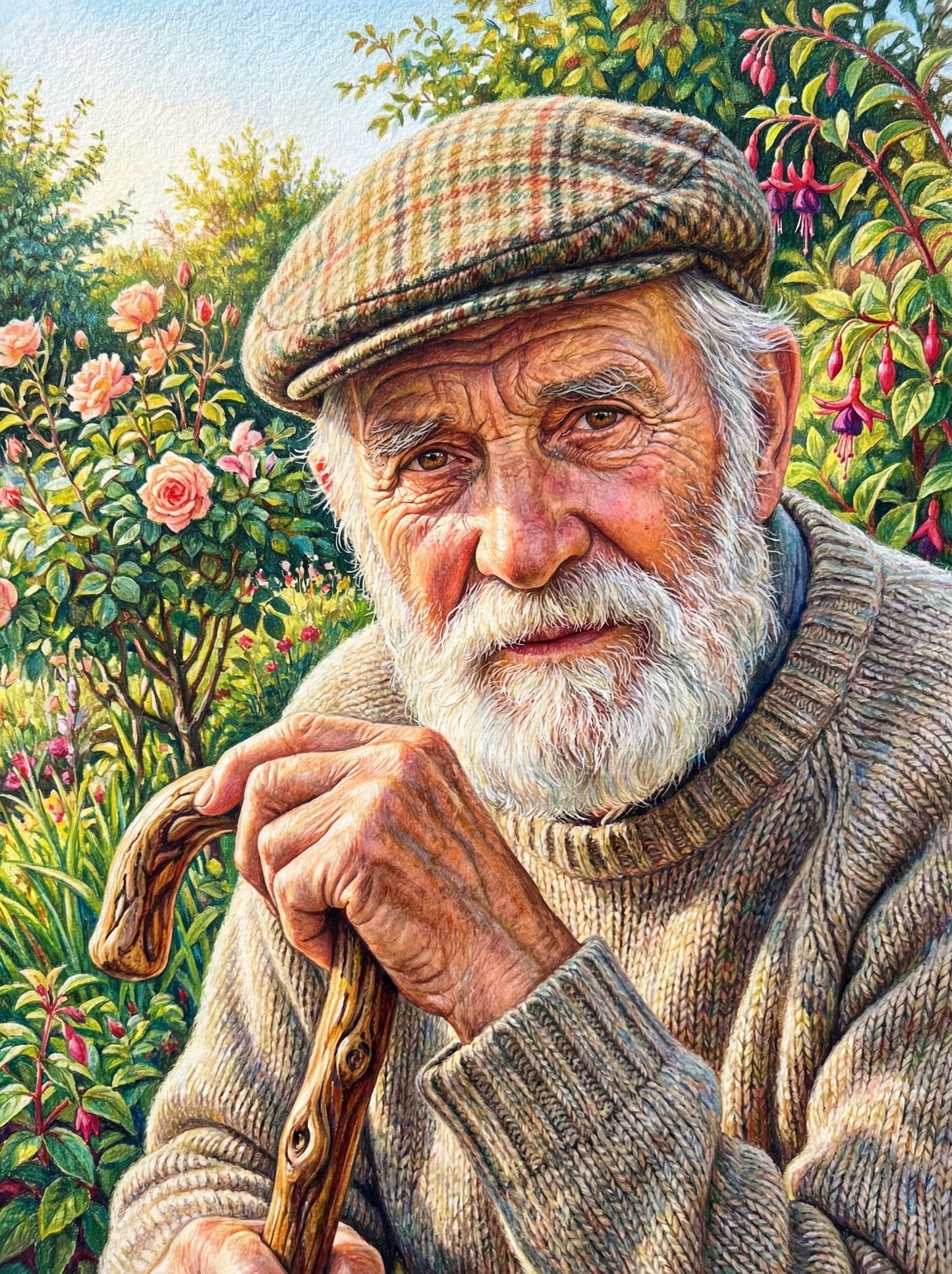 Gardener With Walking Stick (120 Colors)