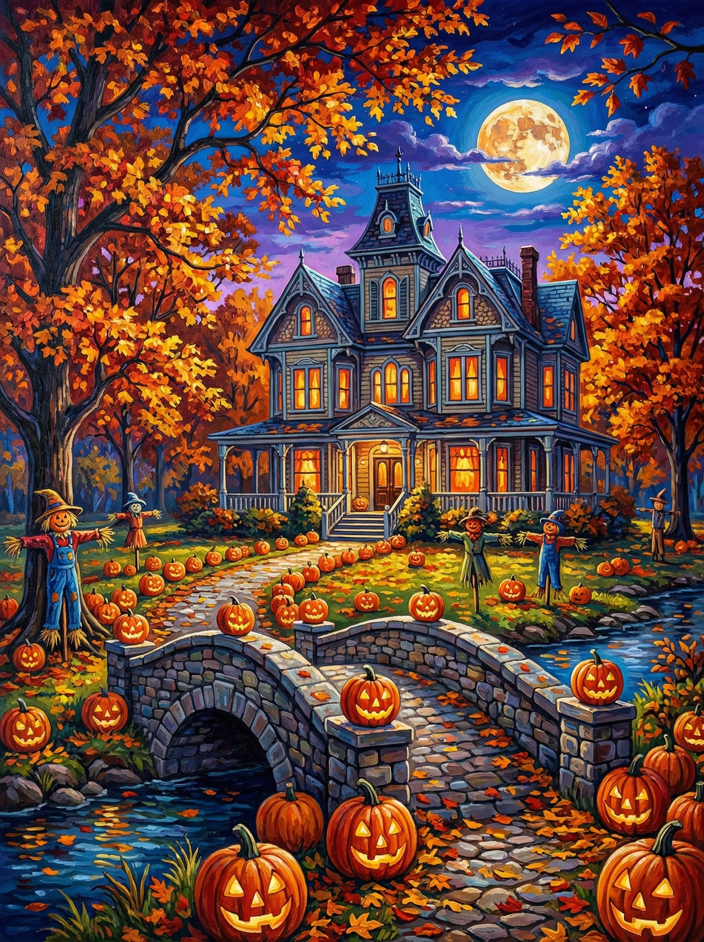Haunted House Halloween (80 Colors)