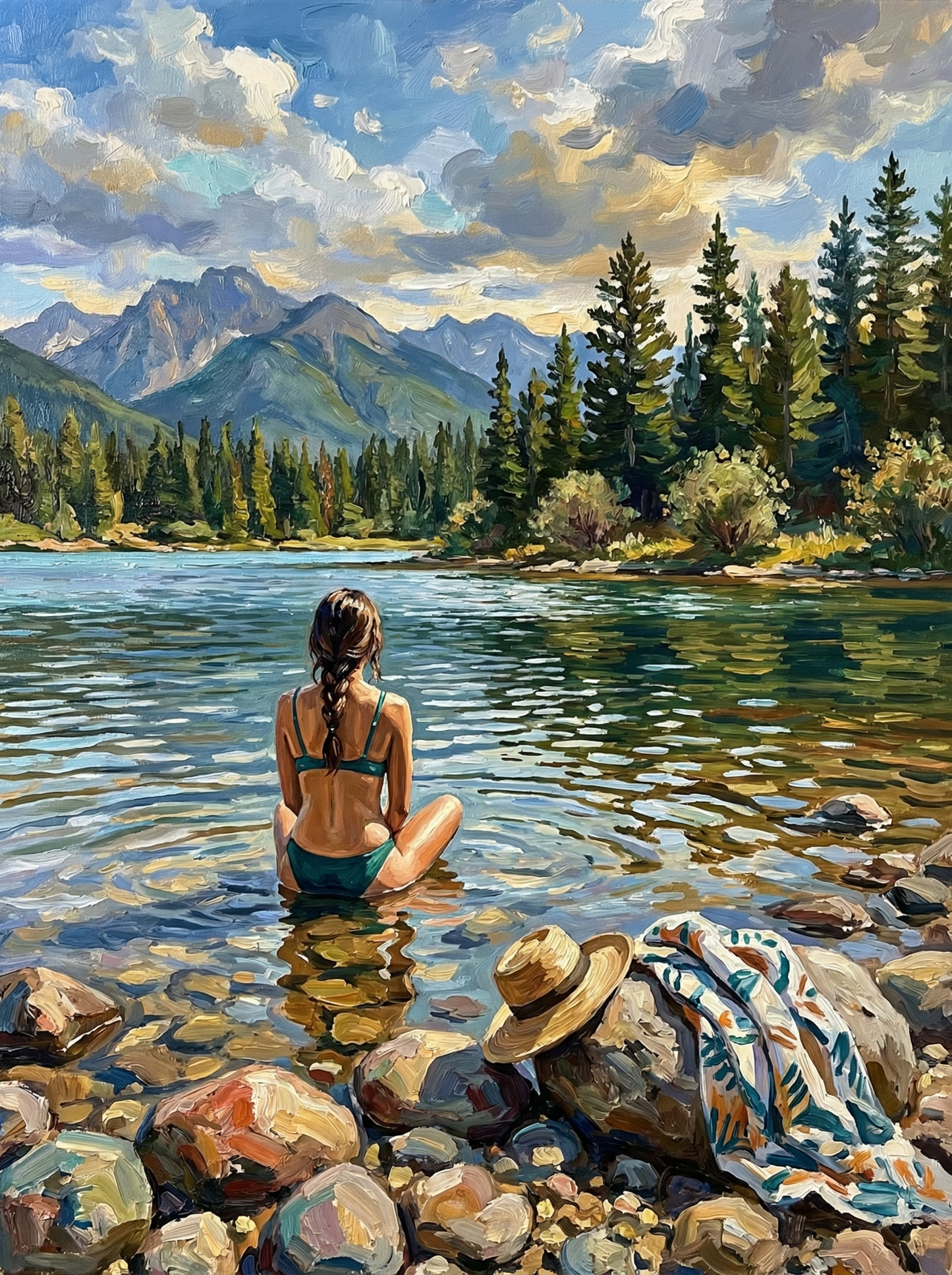 Mountain Lake Solitude (120 Colors)