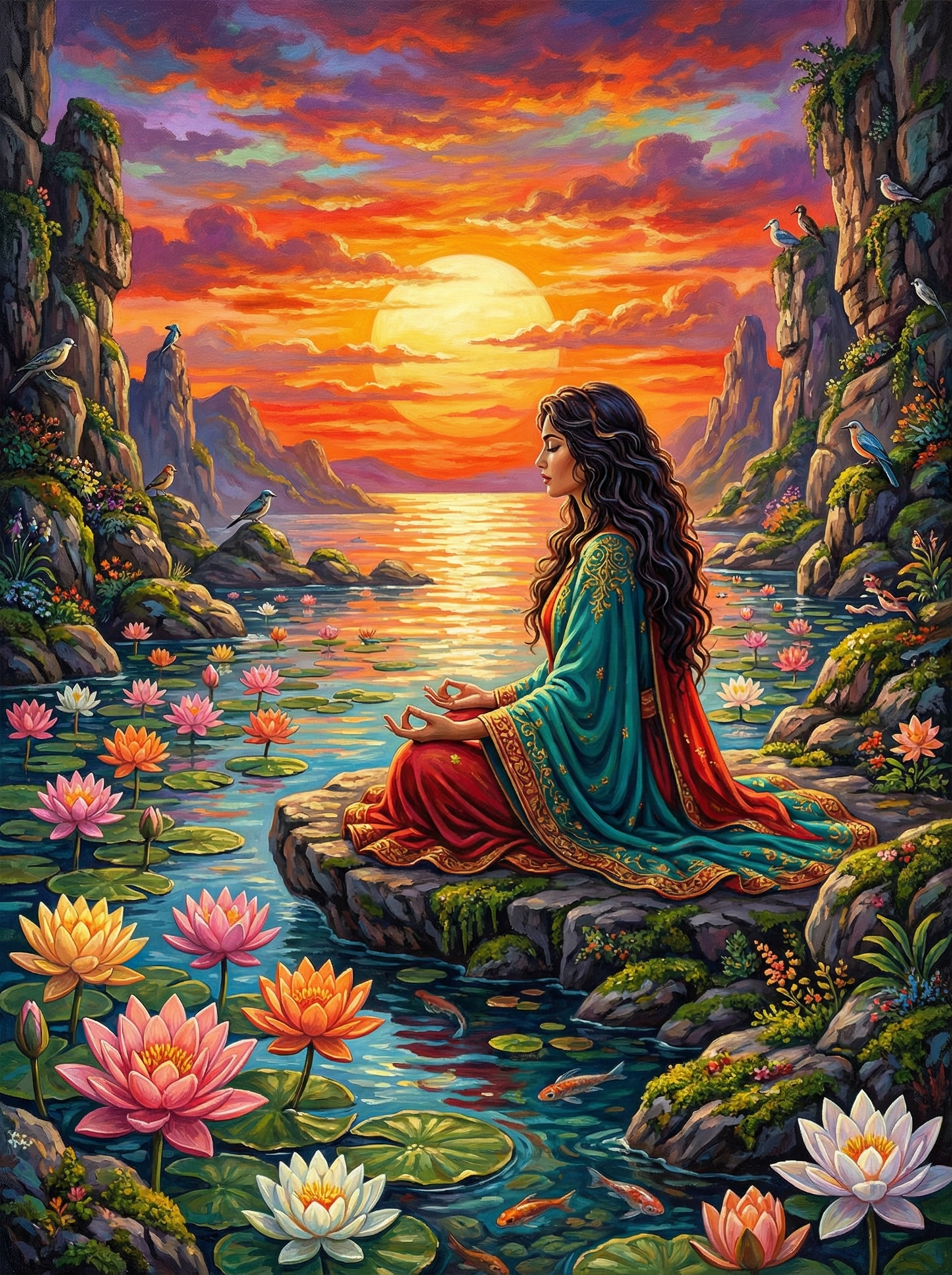 Serenity at Sunset (80 Colors)