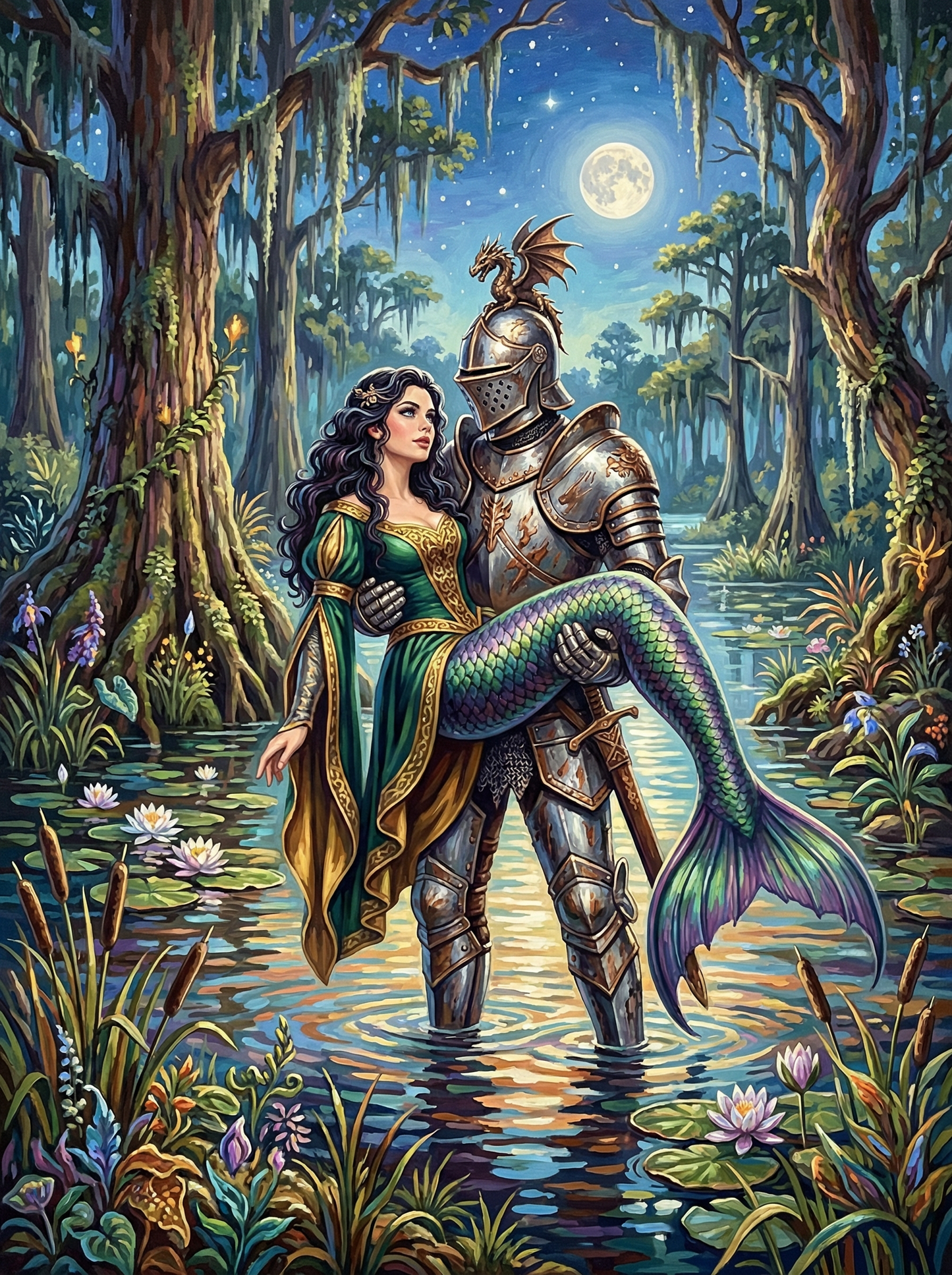 The Knight and the Mermaid (120 Colors)