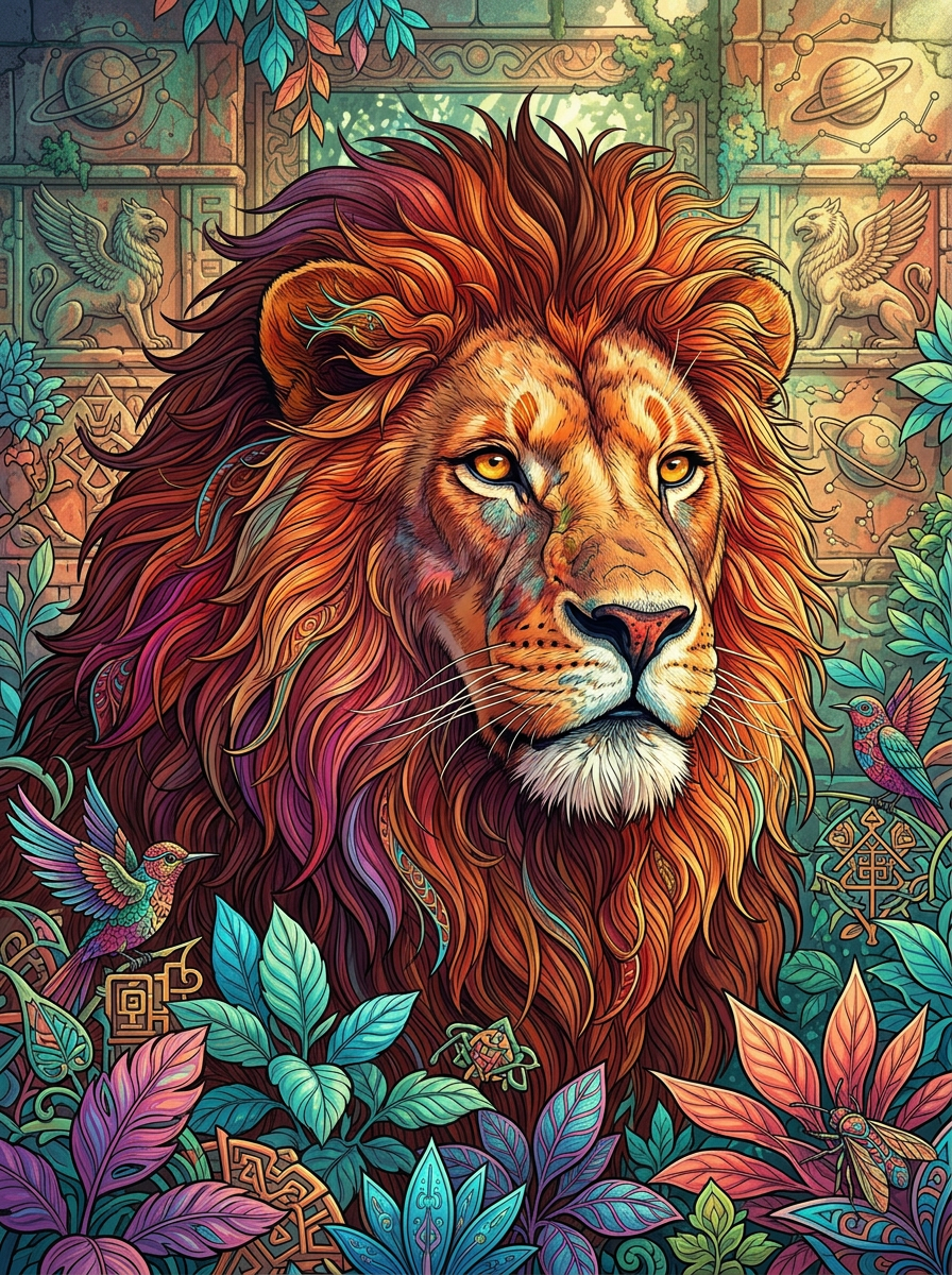 Mystic Jungle Lion (120 Colors)