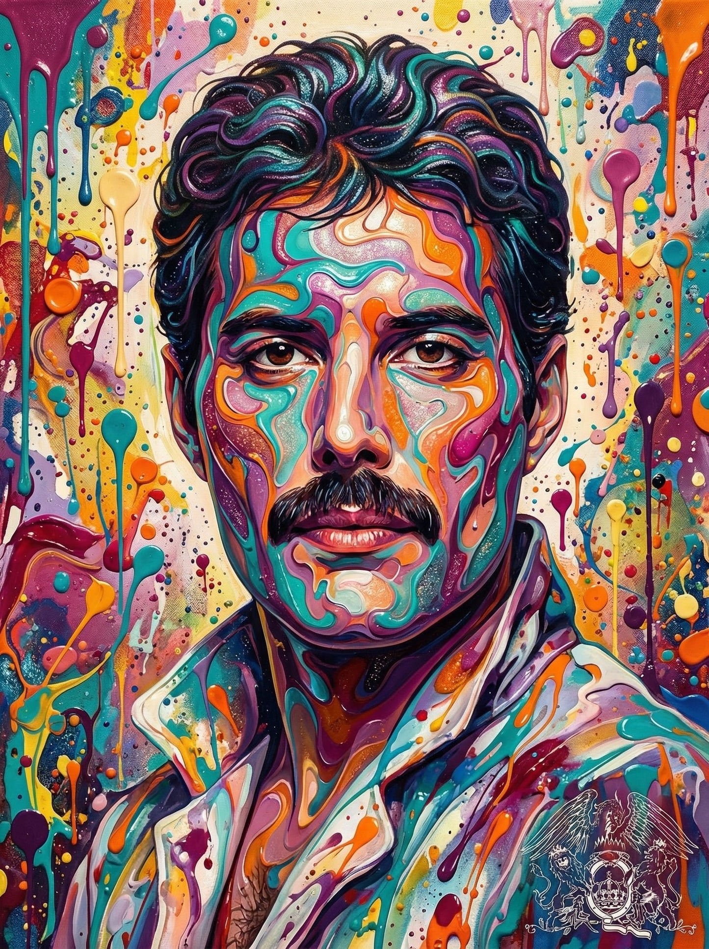 Chromatic Freddie Portrait (80 Colors)