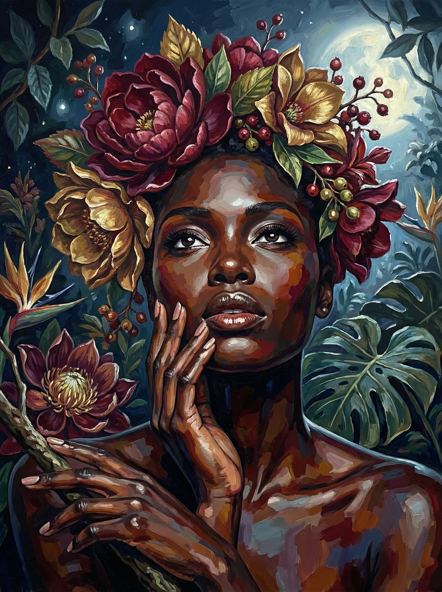 Moonlit Floral Goddess (120 Colors)