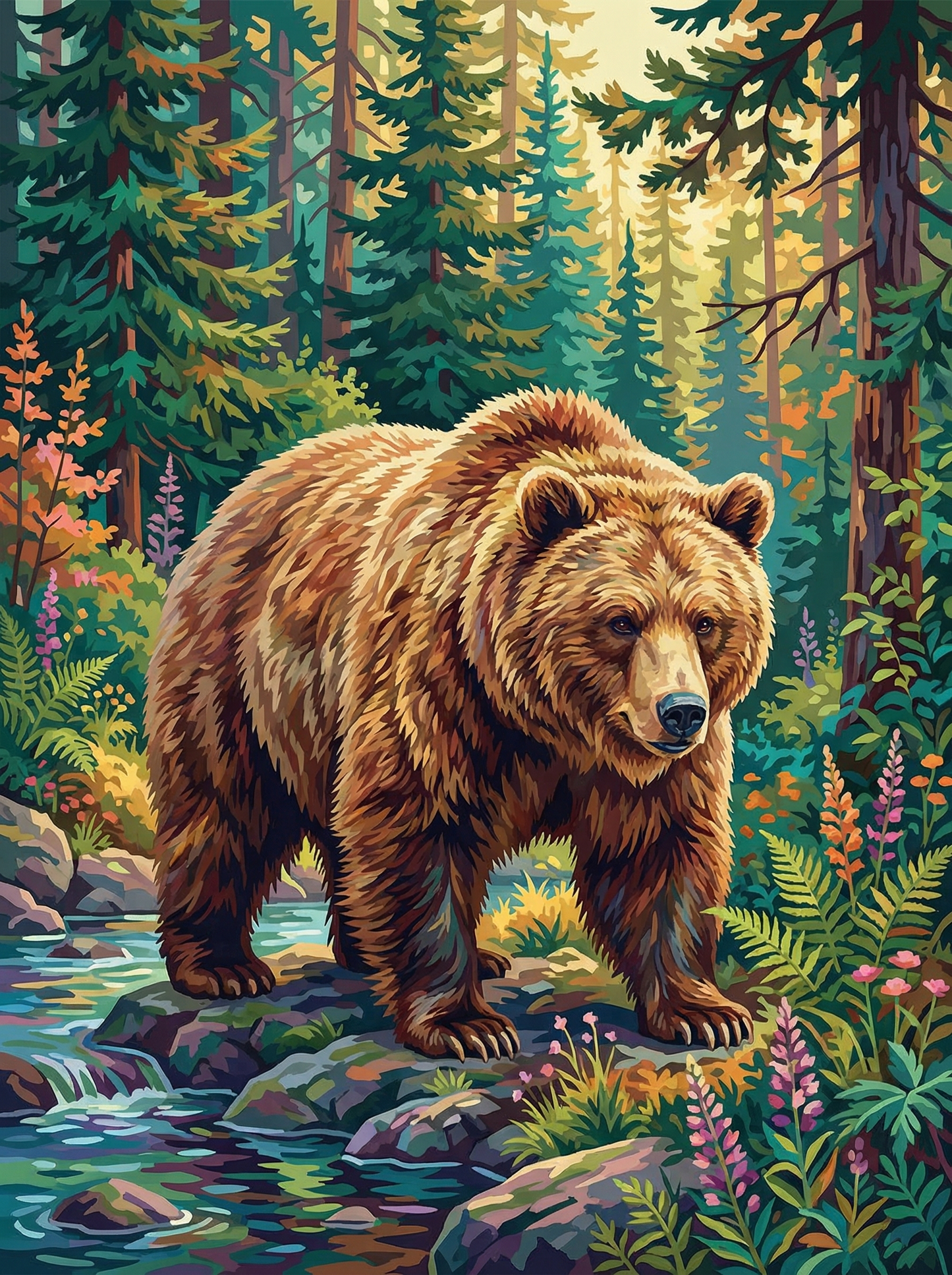 Woodland Stream Bear (120 Colors)