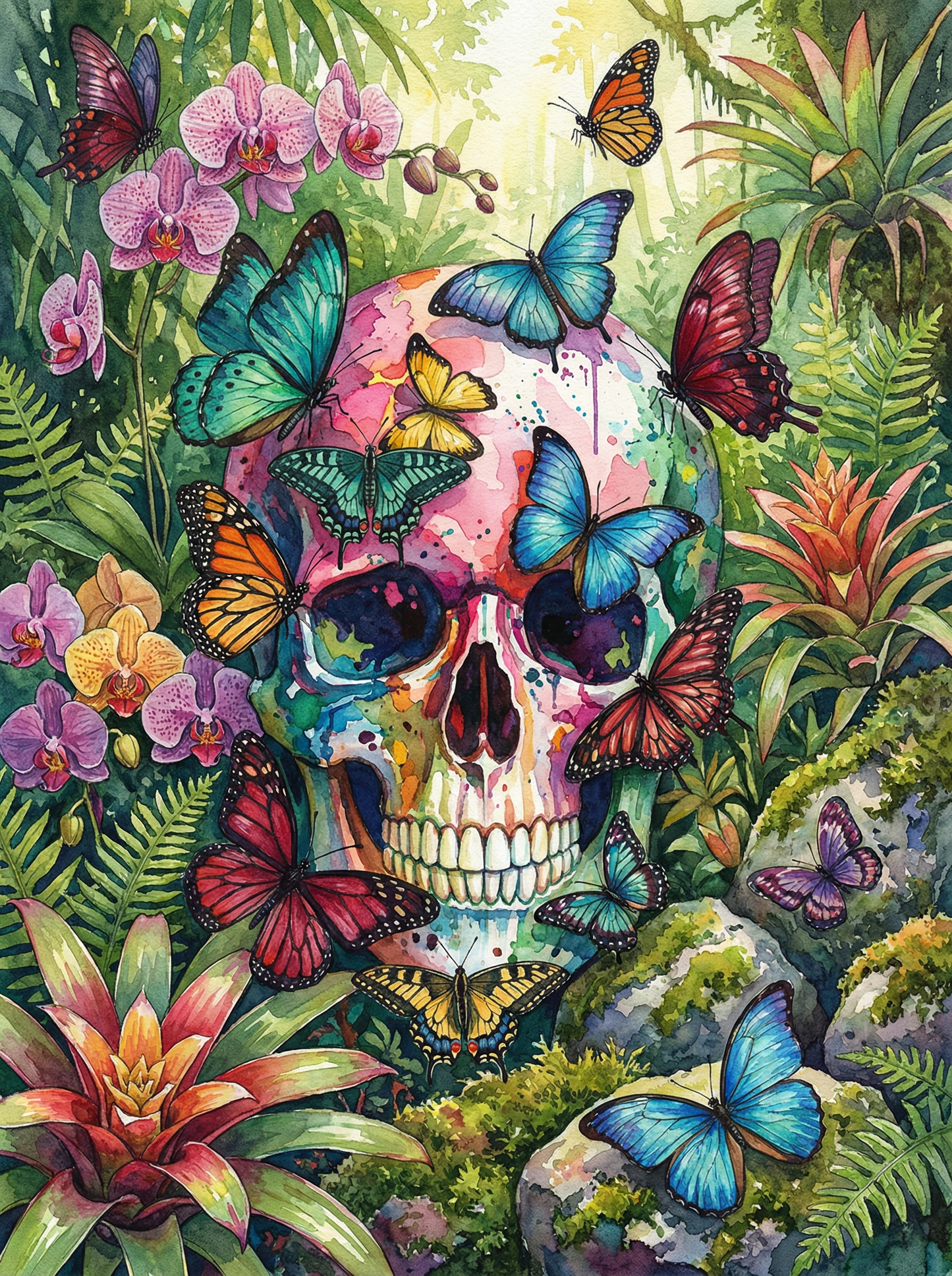 Butterfly Bloom Skull (80 Colors)