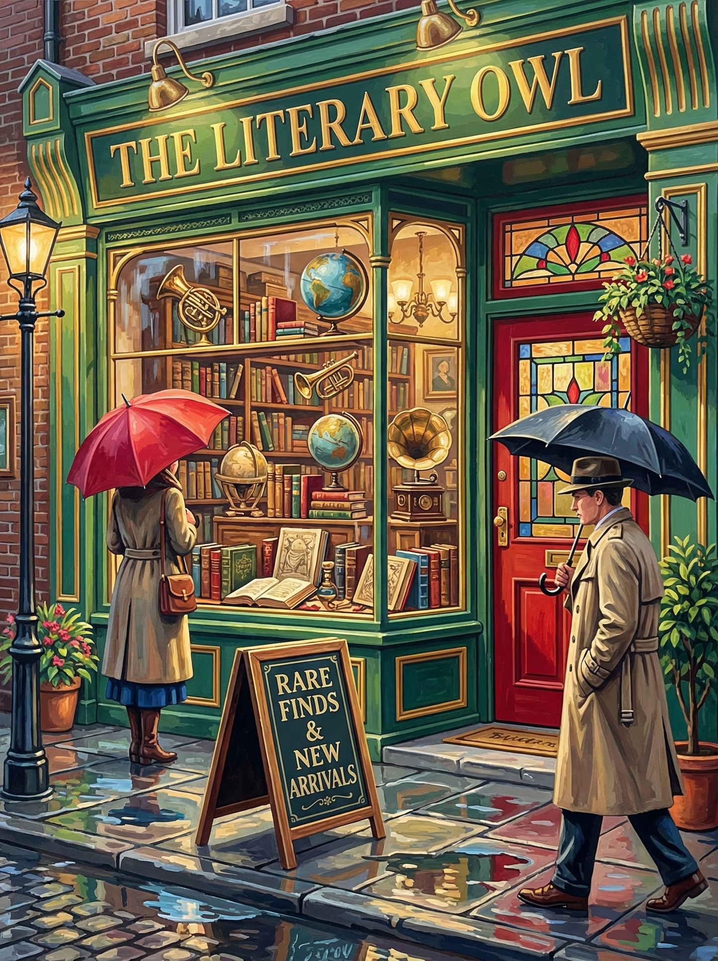 Literary Owl Bookshop (120 Colors)