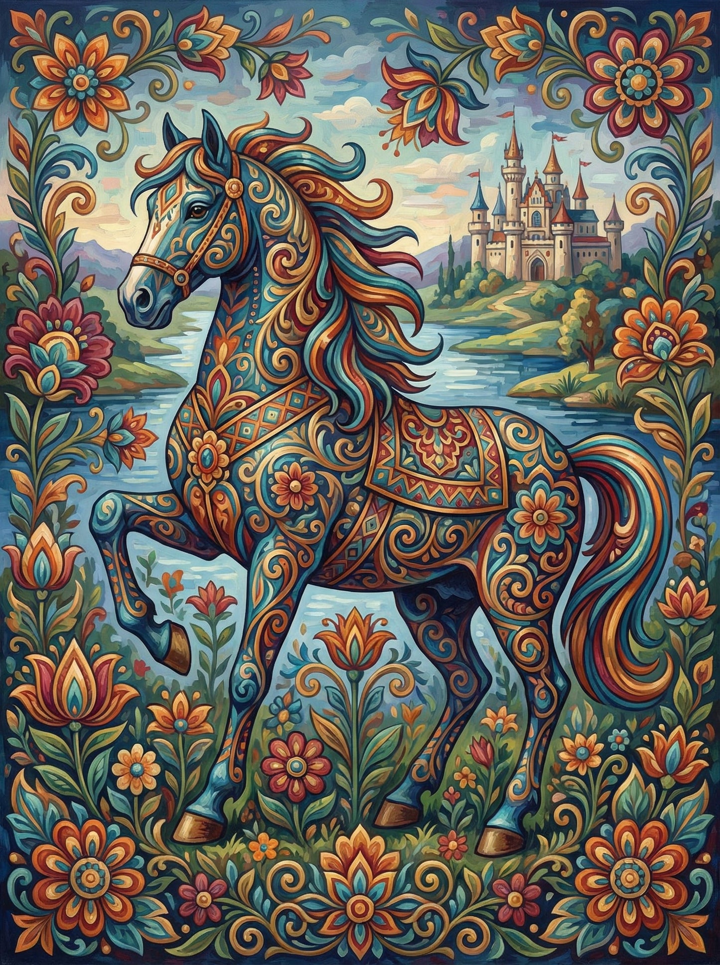 Magical Castle Horse (120 Colors)