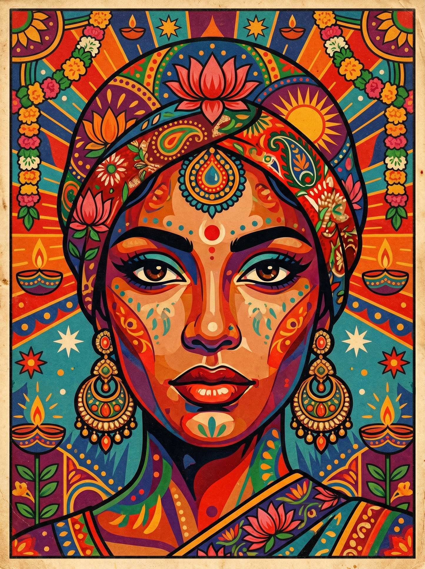 Mandala Goddess Portrait (80 Colors)