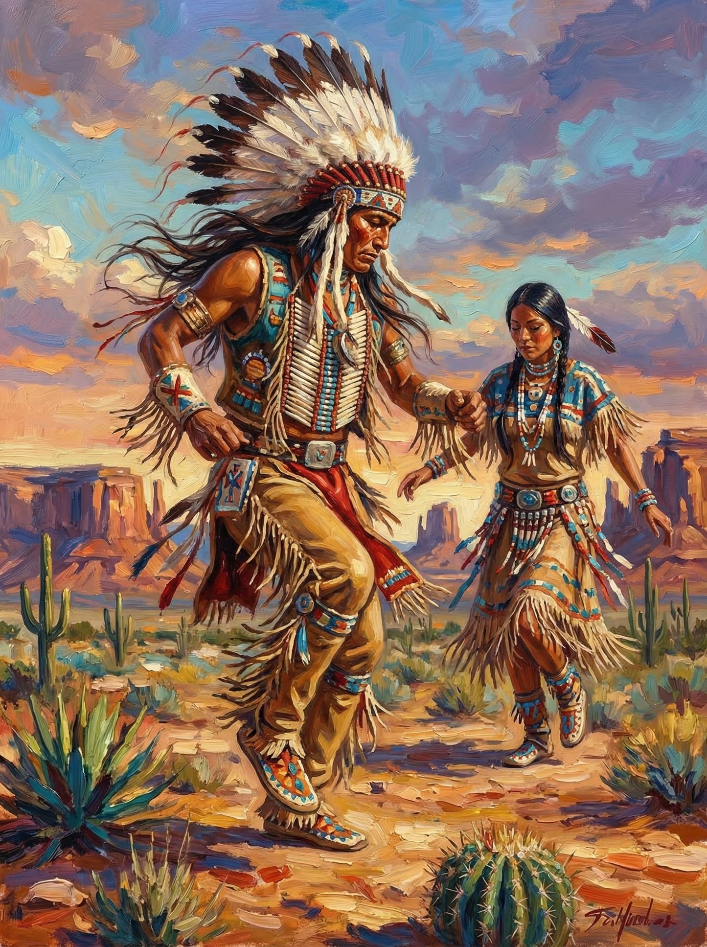 Native American Chief Headdress (120 Colors)