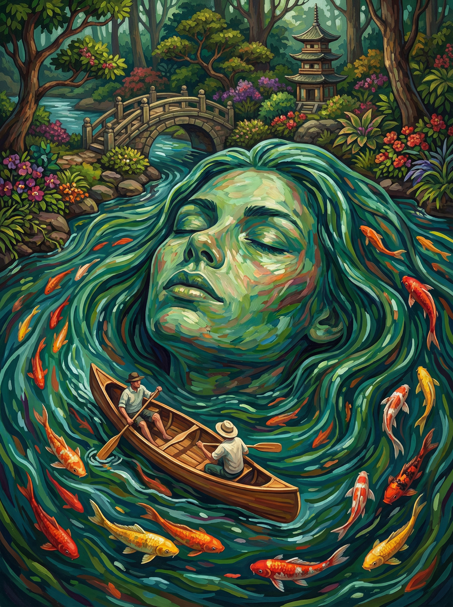 Nature Spirit Forest Face (80 Colors)