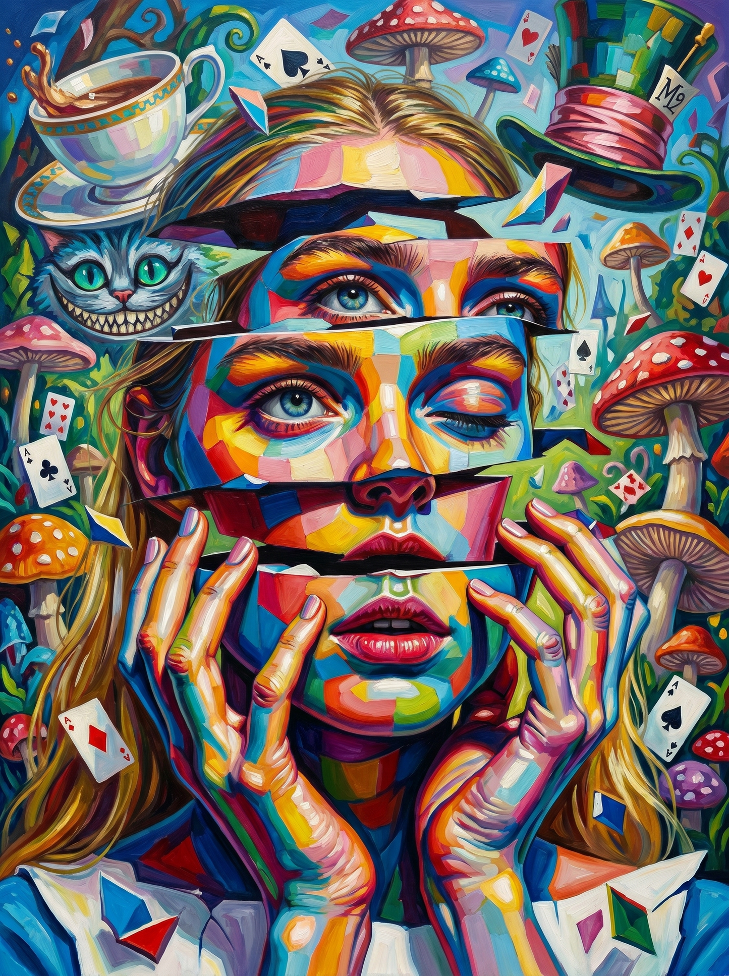 Rainbow Tea Party Woman (80 Colors)