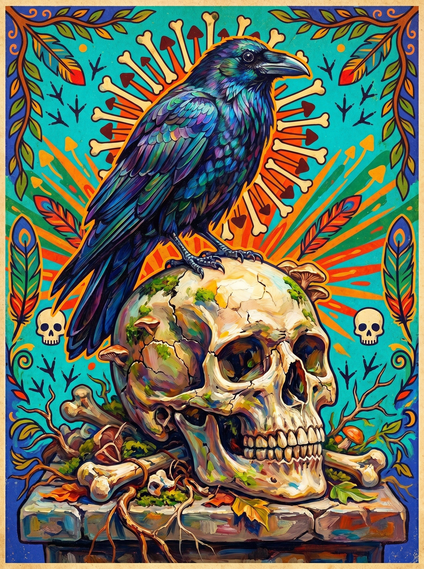 Raven And Skull (120 Colors)
