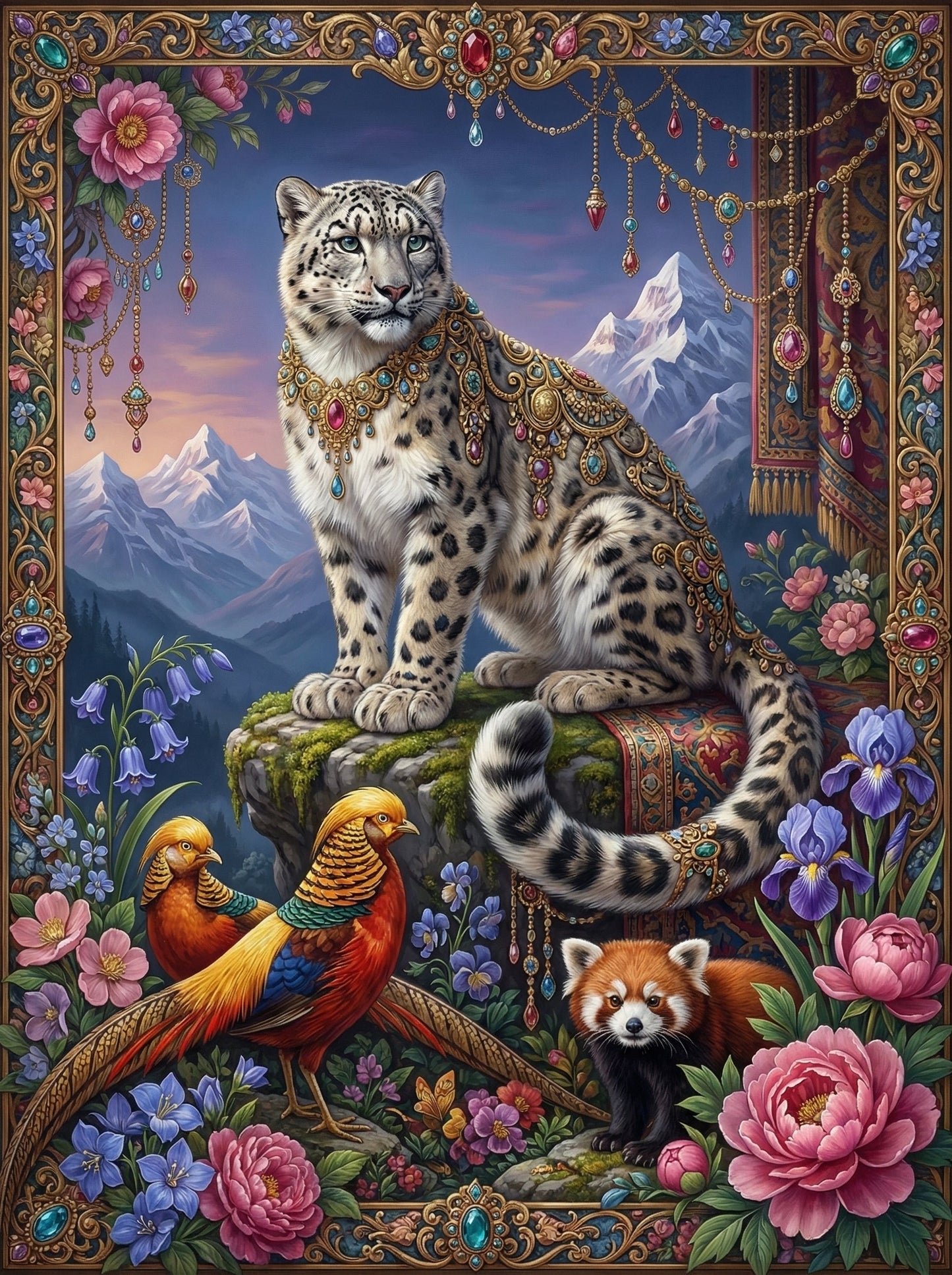 Snow Leopard Pheasant Panda (80 Colors)