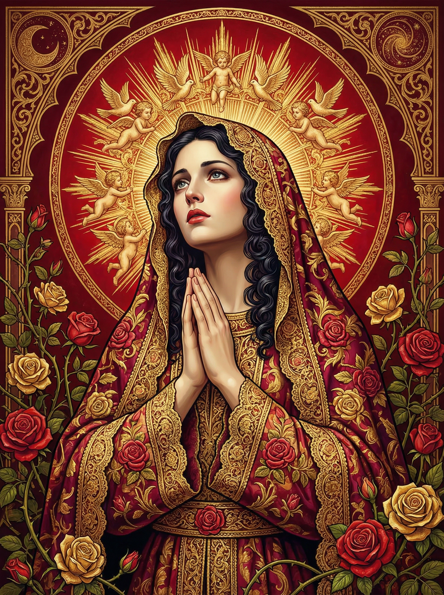 Spiritual Woman Prayer (80 Colors)
