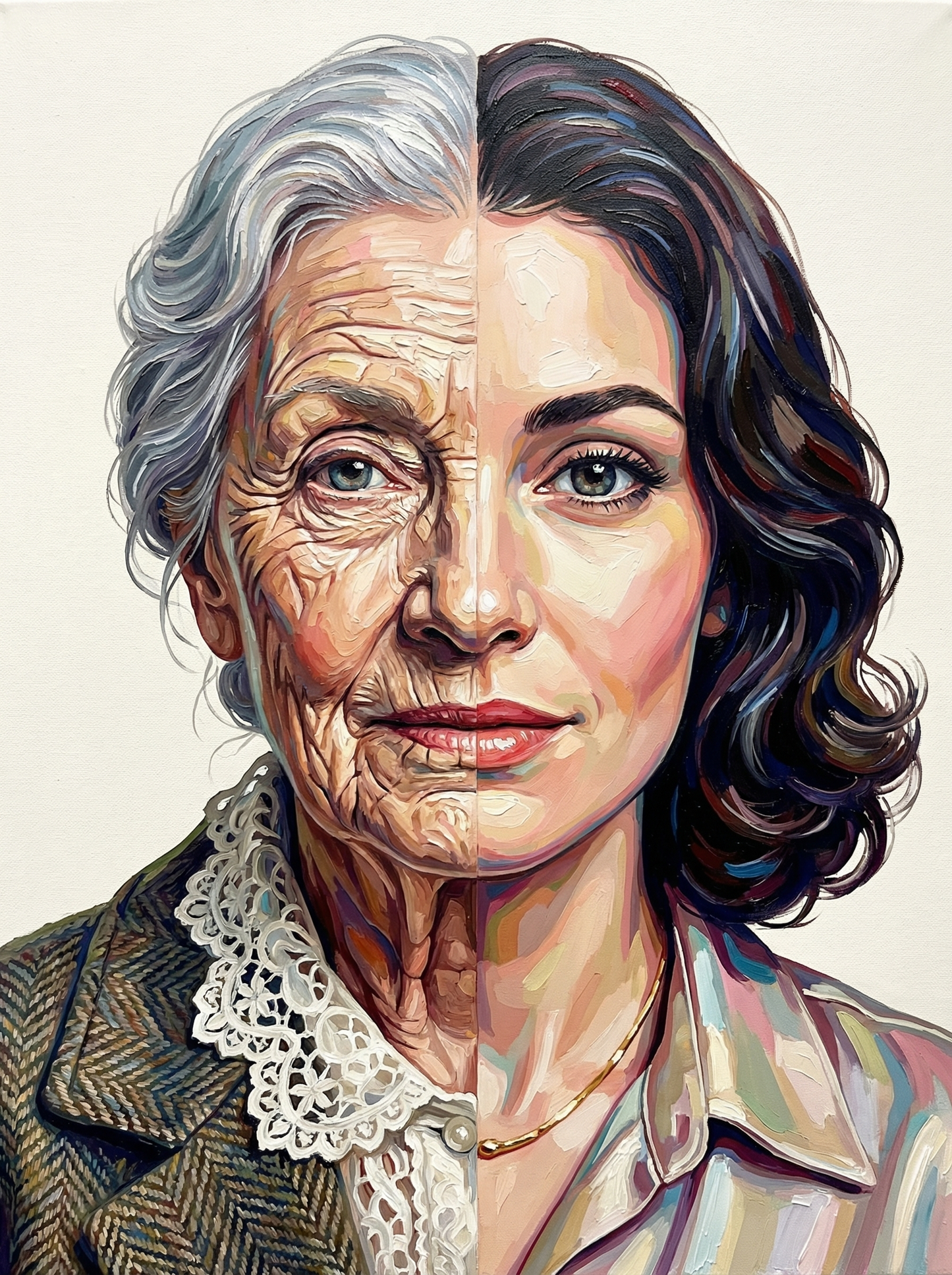 Split Timeline Portrait (80 Colors)