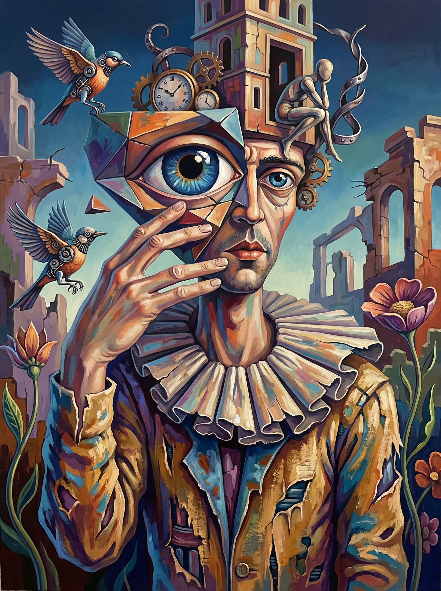 Steampunk Surreal Portrait (80 Colors)