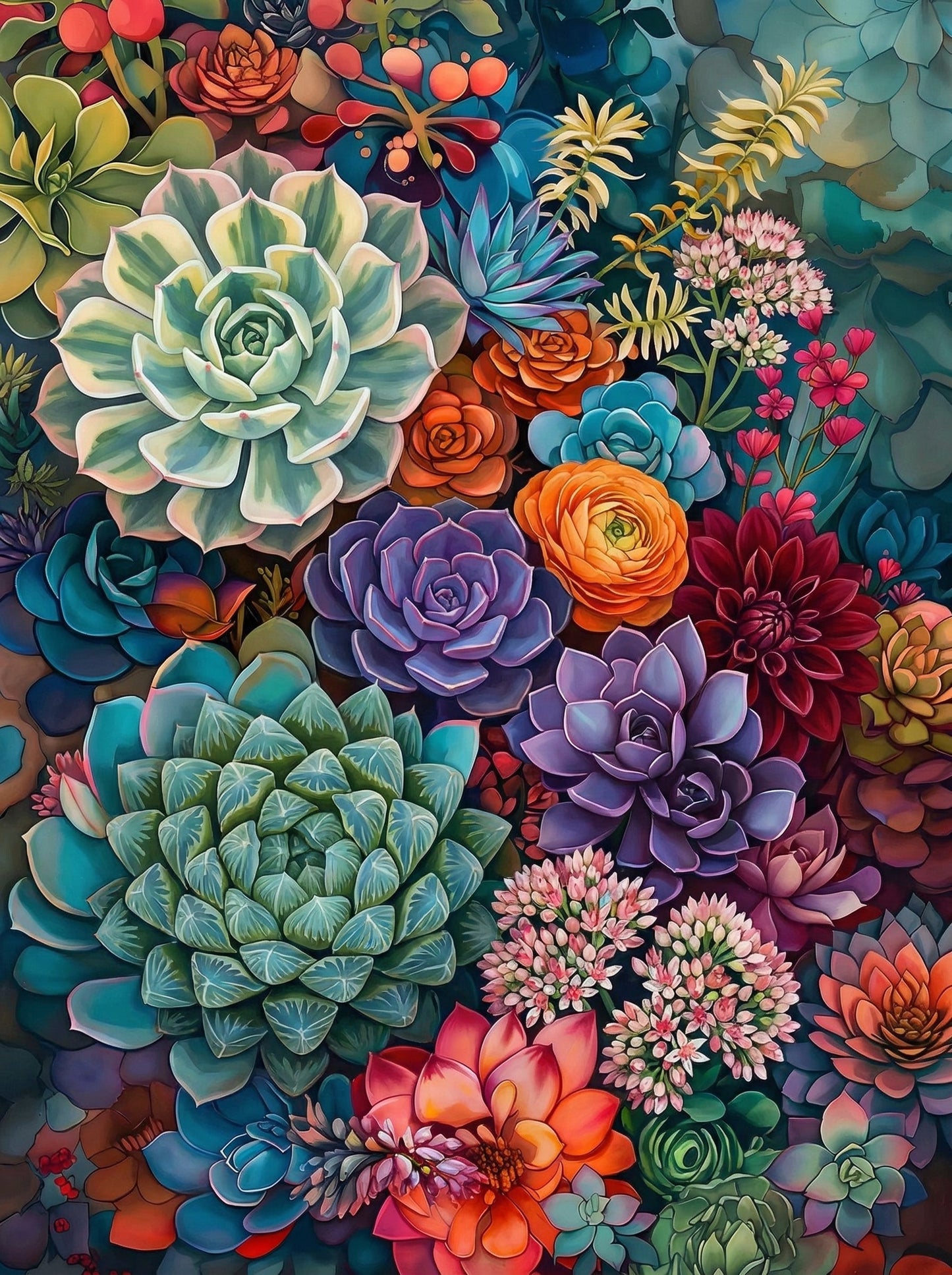 Succulent Garden Abundance (120 Colors)