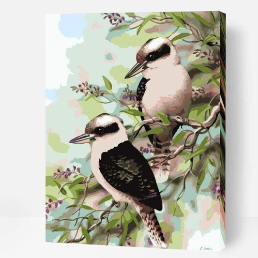 Two Kookaburras - Paint By Numbers Cities