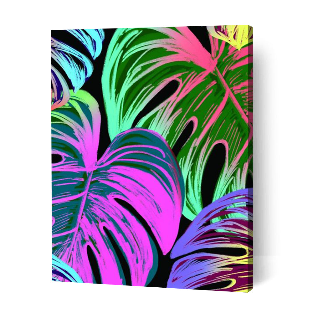 Colourful Leaves II - Paint By Numbers Cities