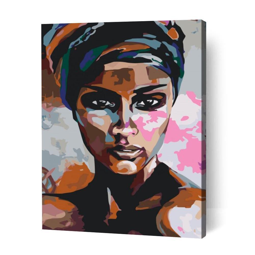 Abstract African Woman - Paint By Numbers Cities