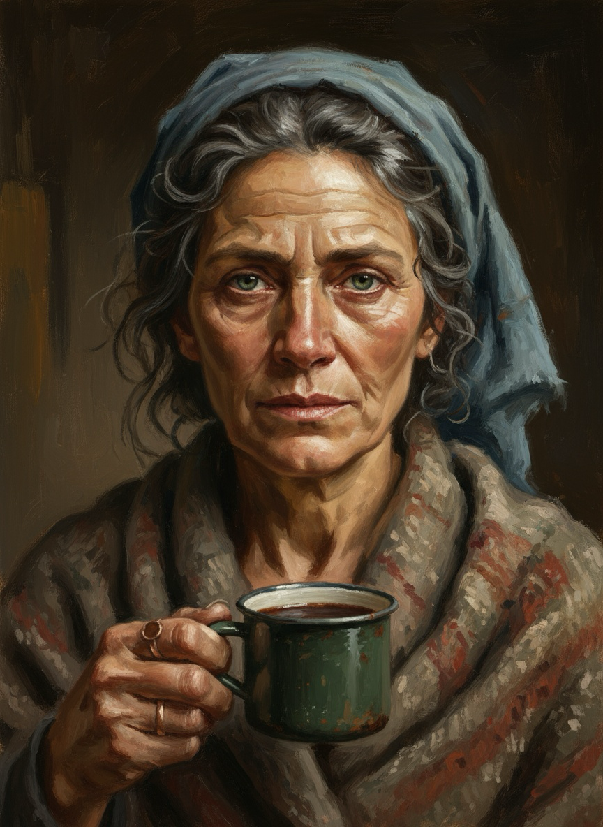 Morning Coffee Portrait (80 Colors)