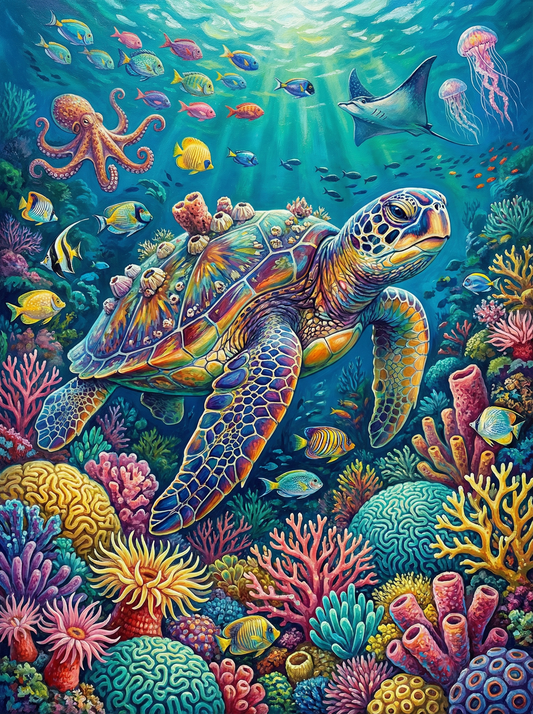Ocean Reef Turtle (120 Colors)