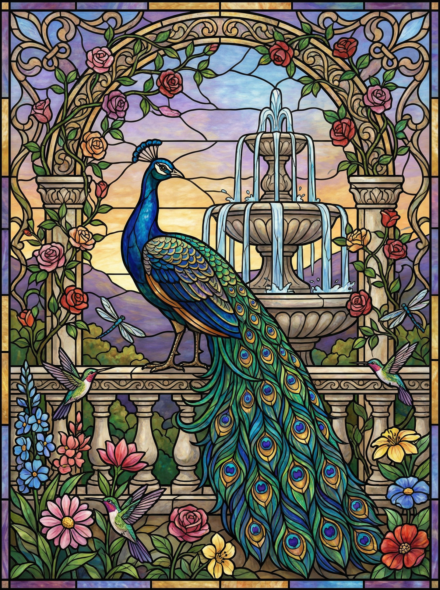 Peacock Garden Reverie (120 Colors)