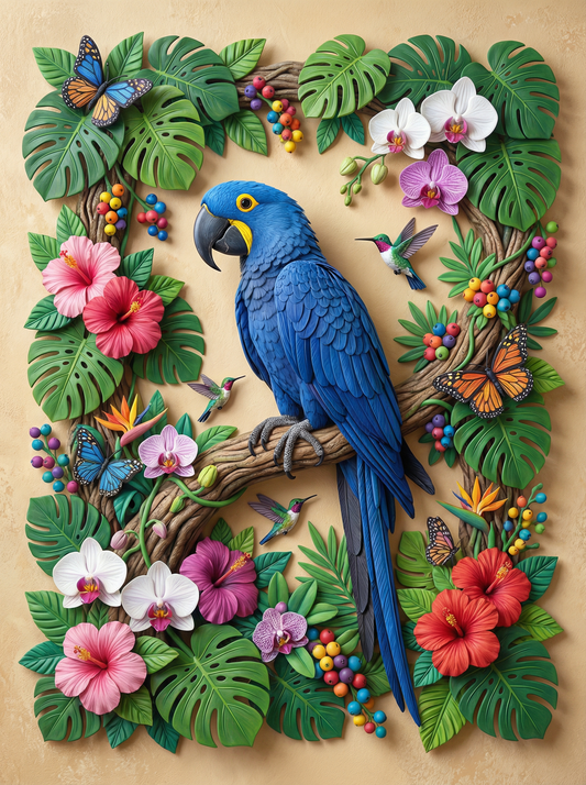 Tropical Blue Macaw (80 Colors)
