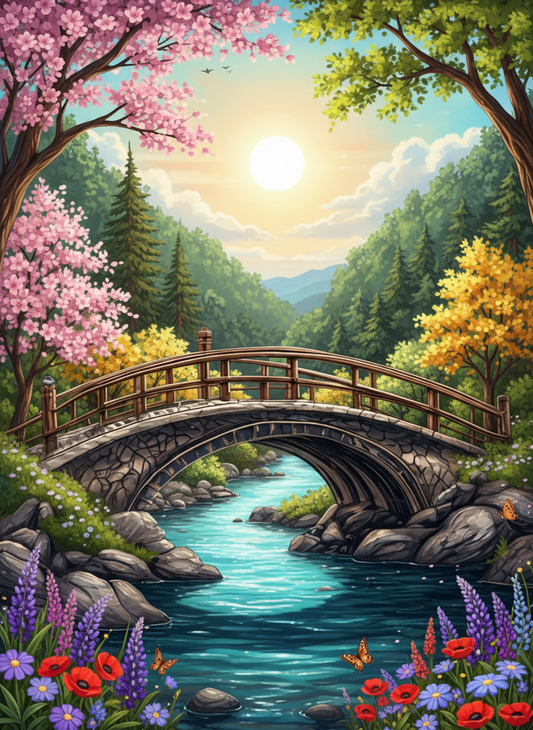 Sunlit Bridge (120 Colors)