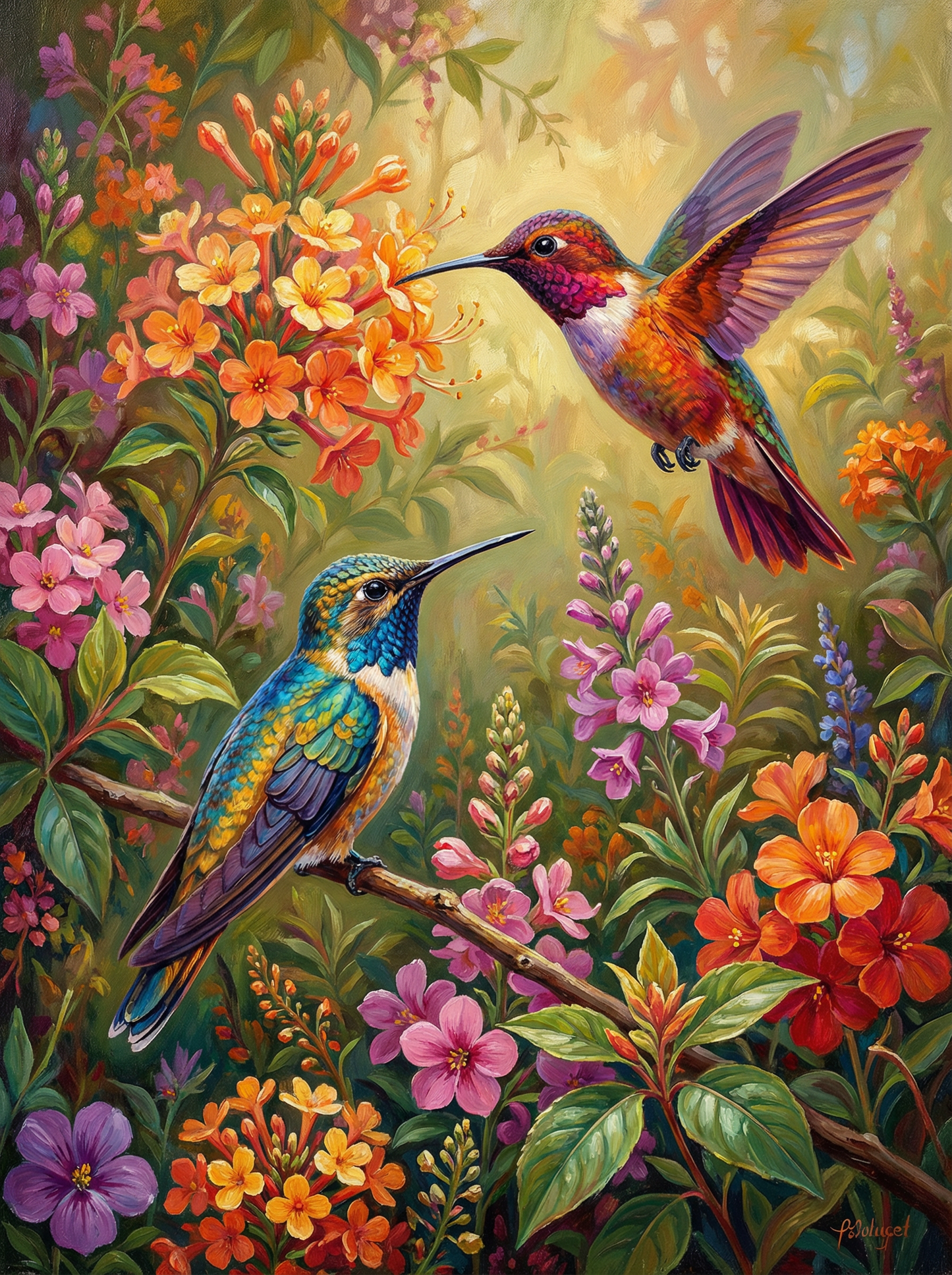 Hummingbird Blossom Serenade (120 Colors)