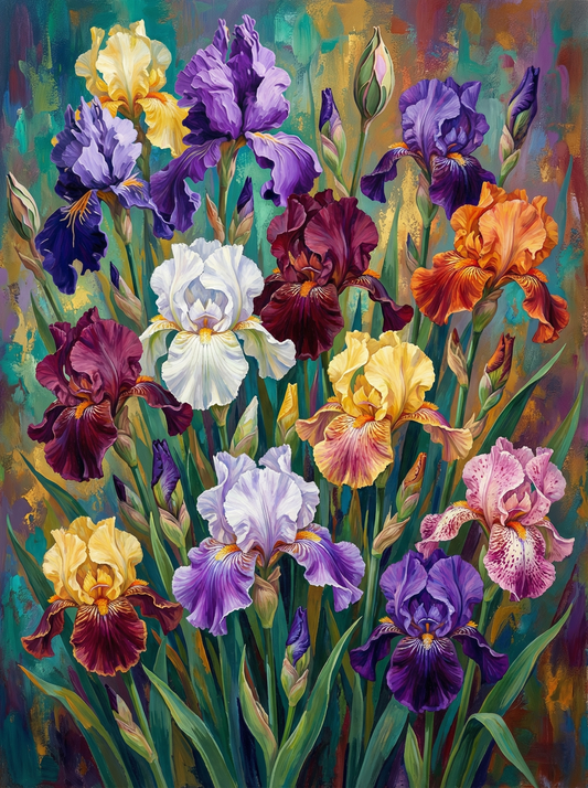 Colorful Iris Garden (120 Colors)