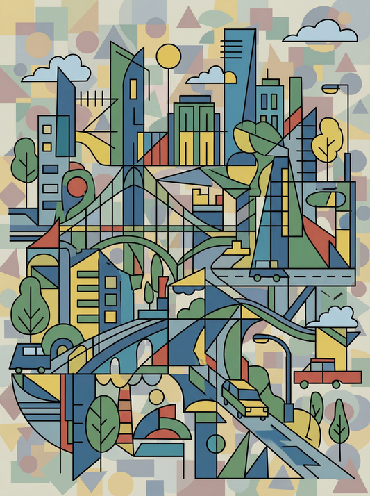 Modern City Geometry (120 Colors)