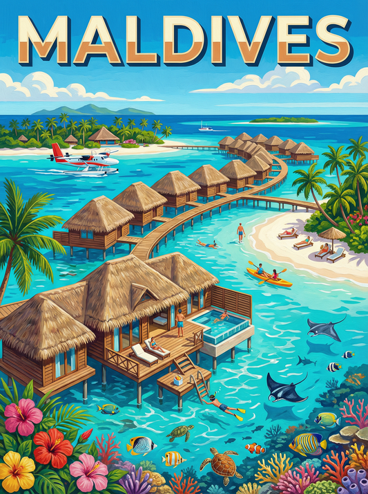 Maldives Island Escape (120 Colors)