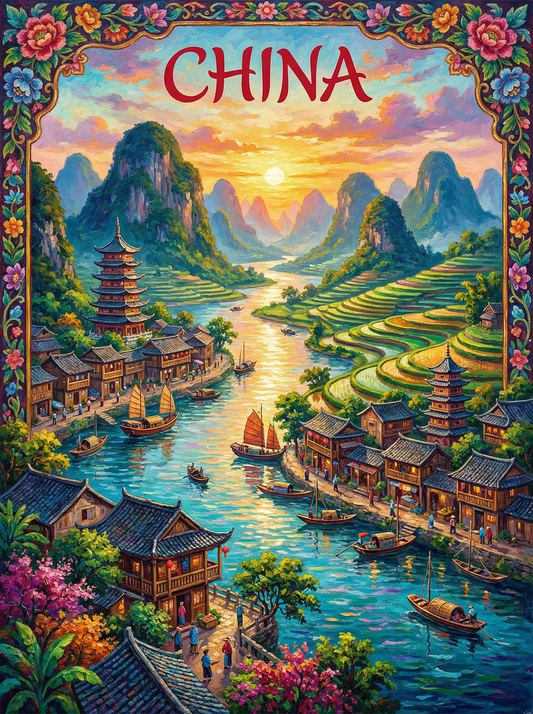 Golden River China (120 Colors)
