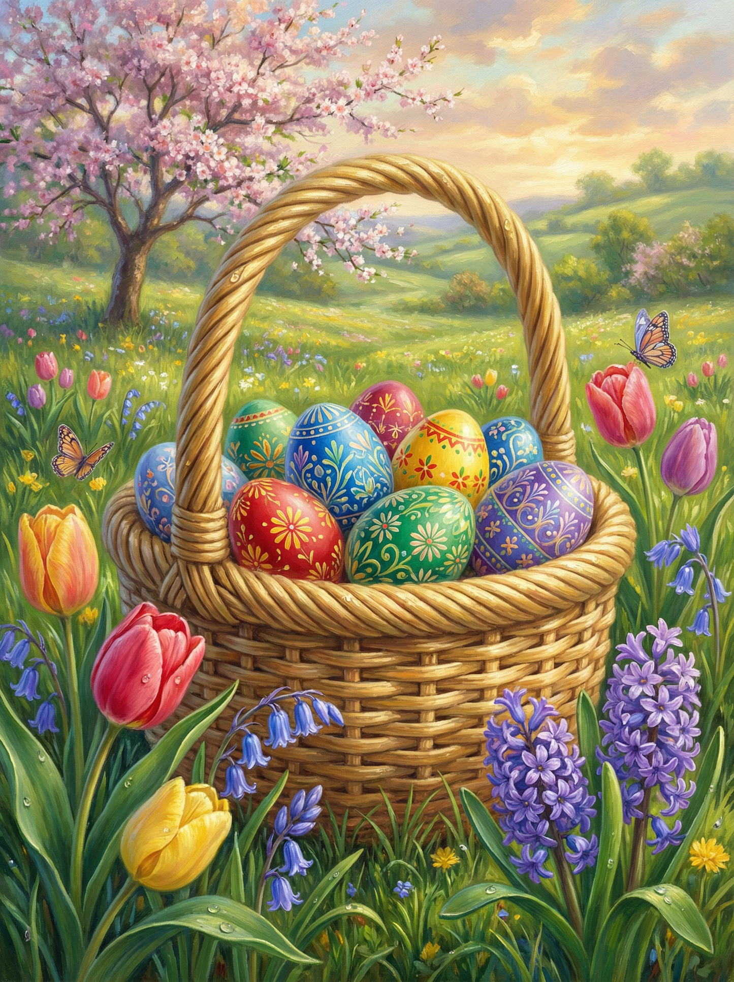 Springtime Easter Basket (120 Colors)