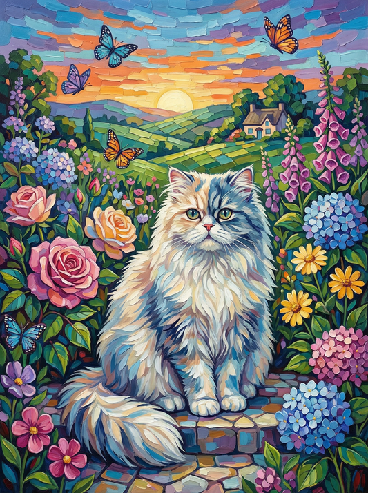 Butterfly Meadow Cat (80 Colors)