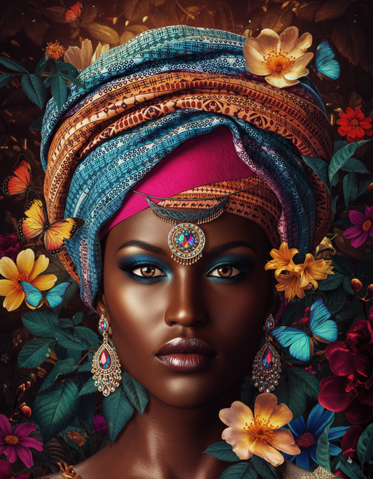 Butterfly Queen Portrait (120 Colors)