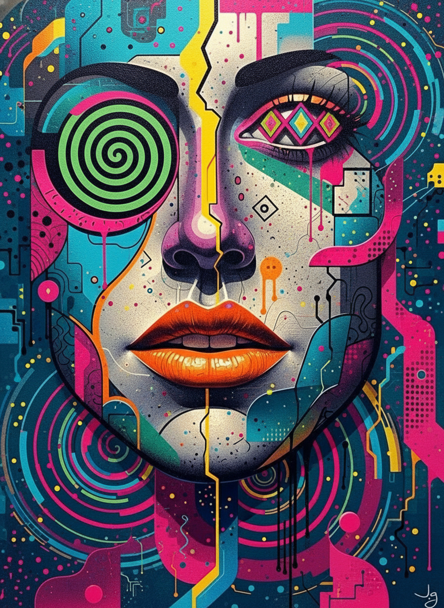 Digital Drip Face (120 Colors)