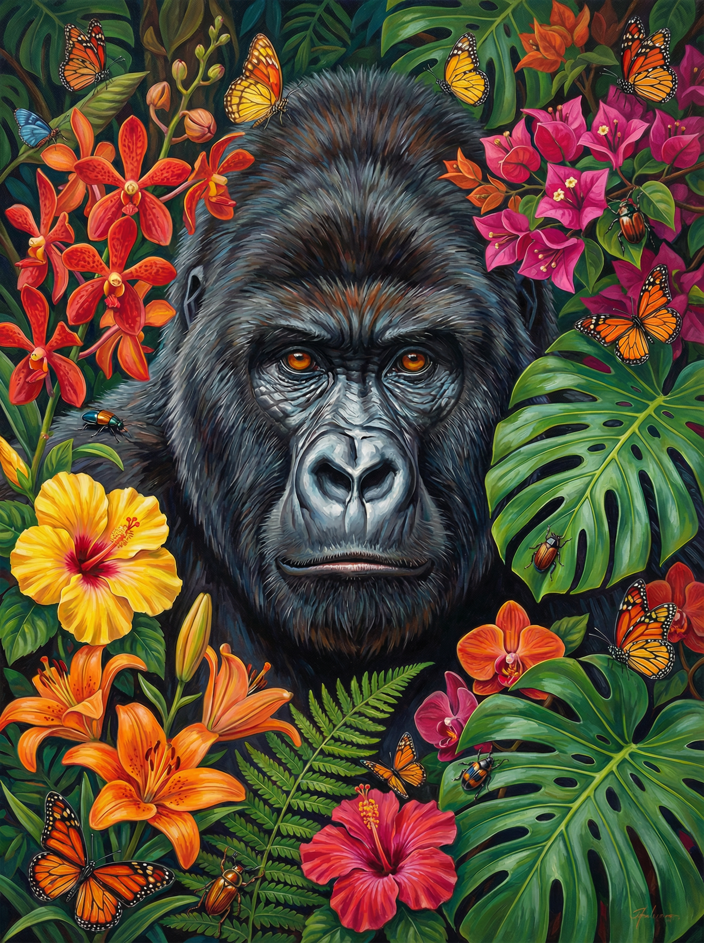 Jungle Majesty Gorilla (120 Colors)