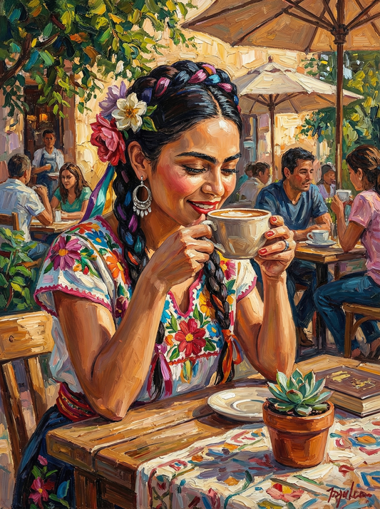 Sunlit Café in Bloom (80 Colors)